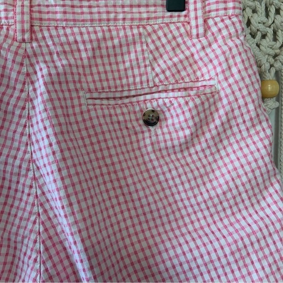 VINEYARD VINES Men's Seersucker Check 7" Breaker Shorts Island Sunset Pink 28 - Picture 6 of 11